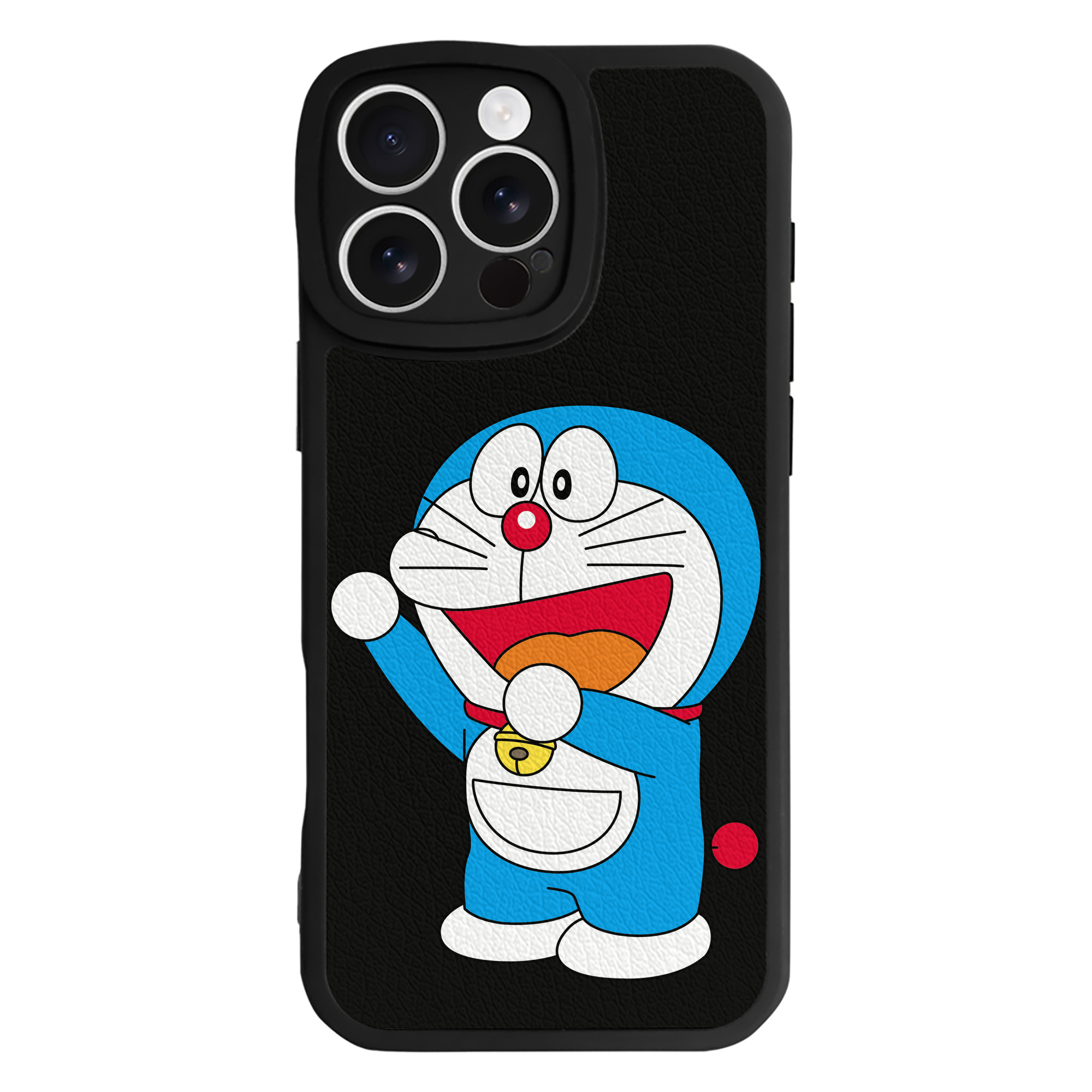 （画像用） ドラえもん Doraemon 【iPhone 16シリーズ対応】シリコンスマホケース（レザー調） 材質：シリコン